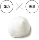 弾力 x 光沢