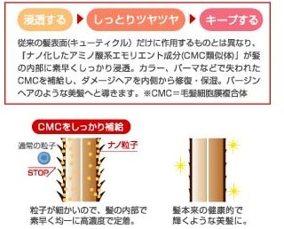 髪の中から髪質変える。ニューウェイジャパン ナノアミノ シリーズのテクノロジー